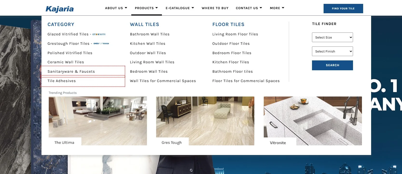 Kajaria Tiles - Products