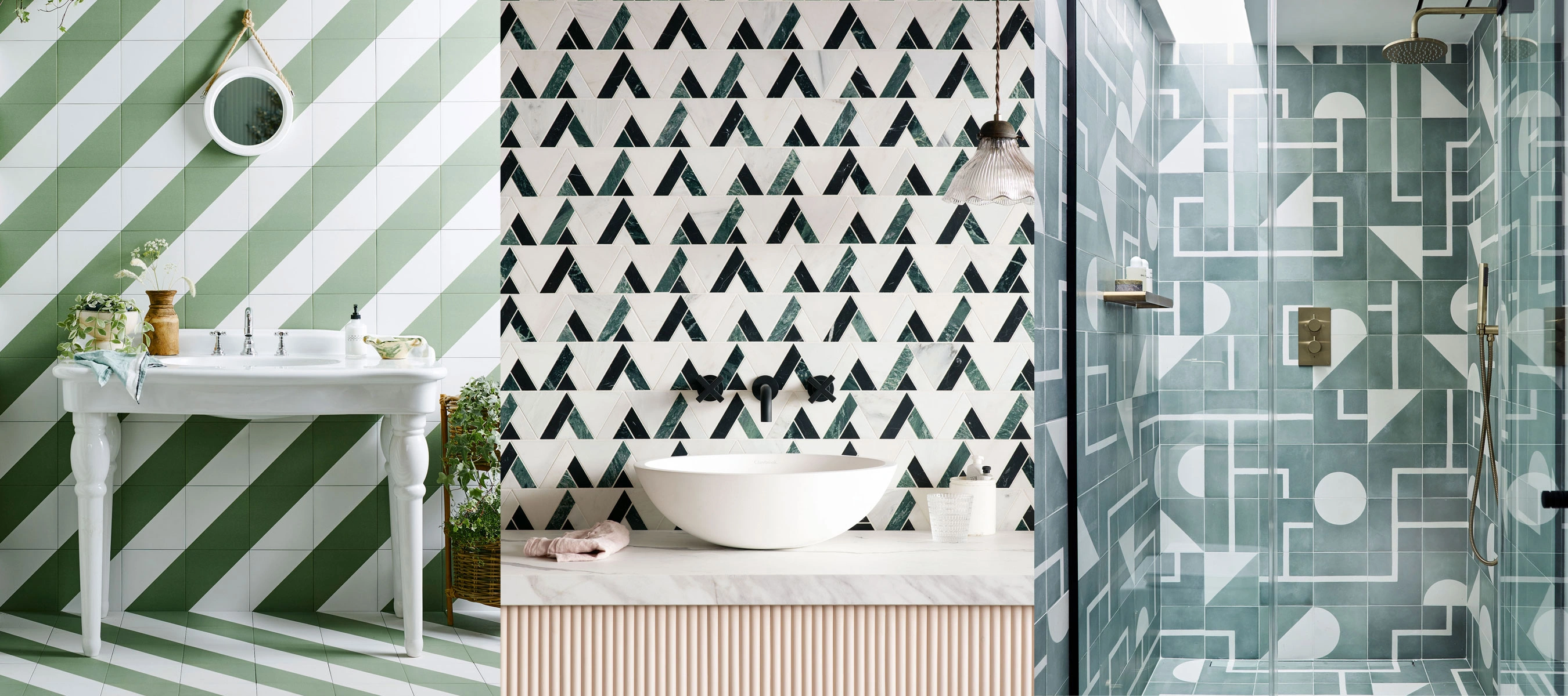Popular Types of Patterned Bathroom Tiles
