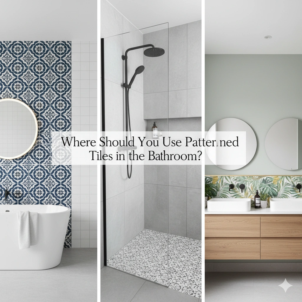 Patterned Tiles in the Bathroom
