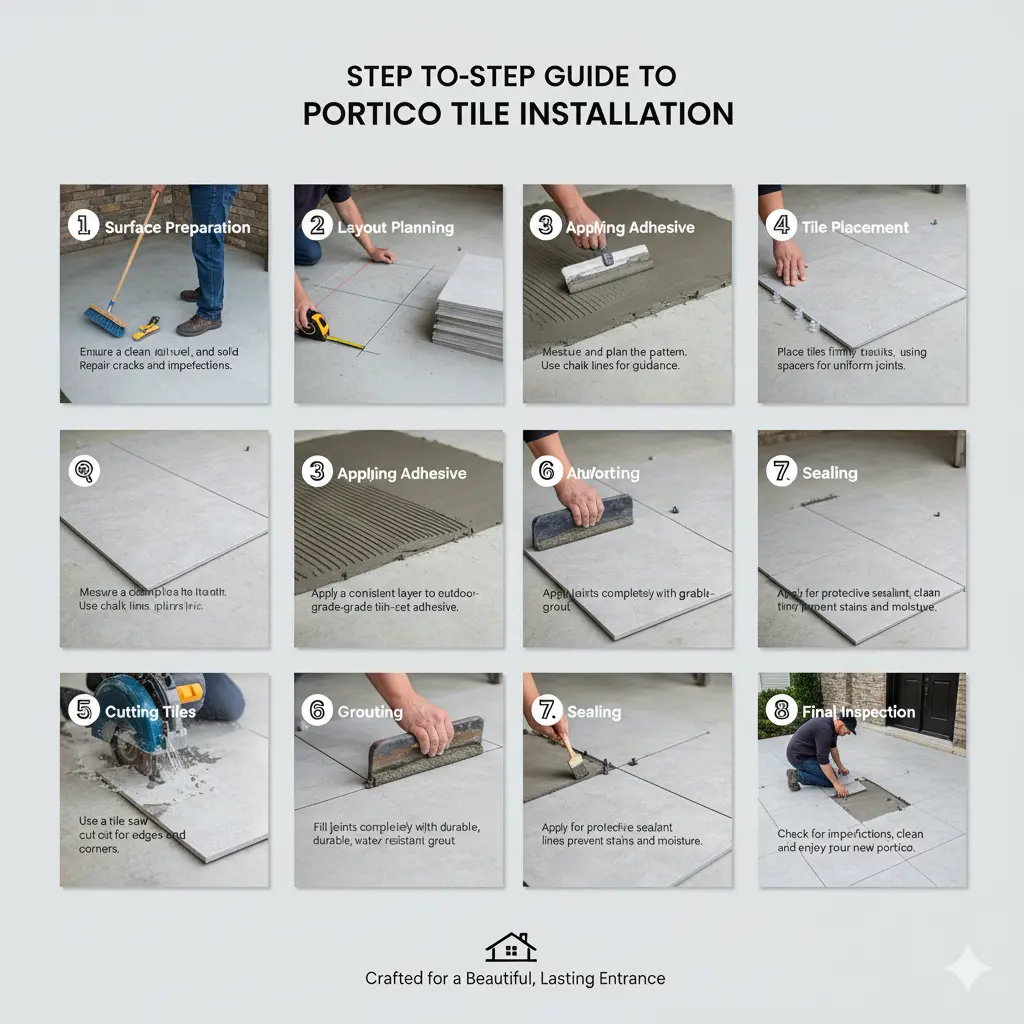 Step-by-Step Guide to Portico Tile Installation