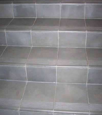 Cement Look Step Riser Tile Designs