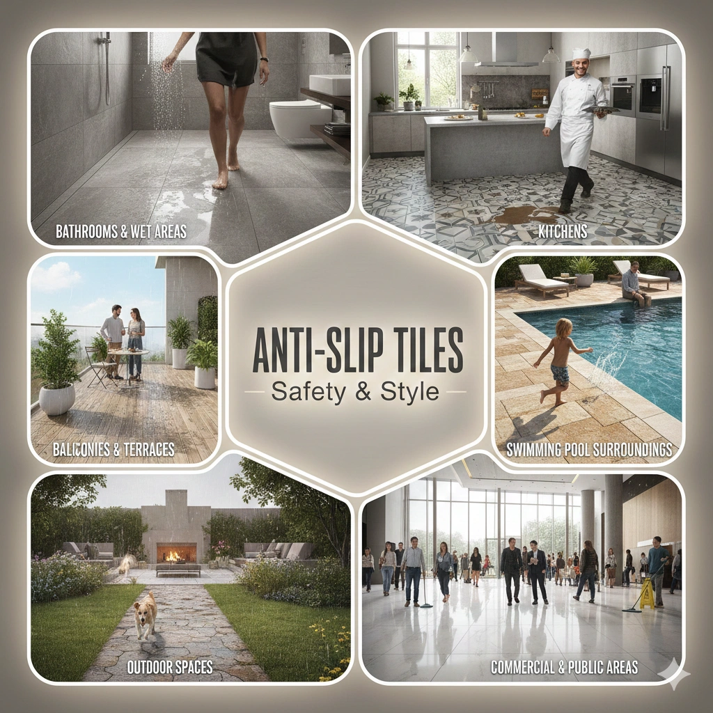 Where Are Anti-Slip Tiles Best Used