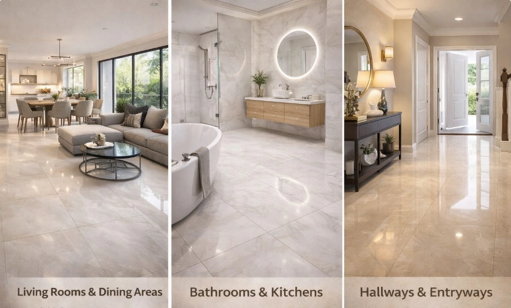 Where to Use Glossy Tiles