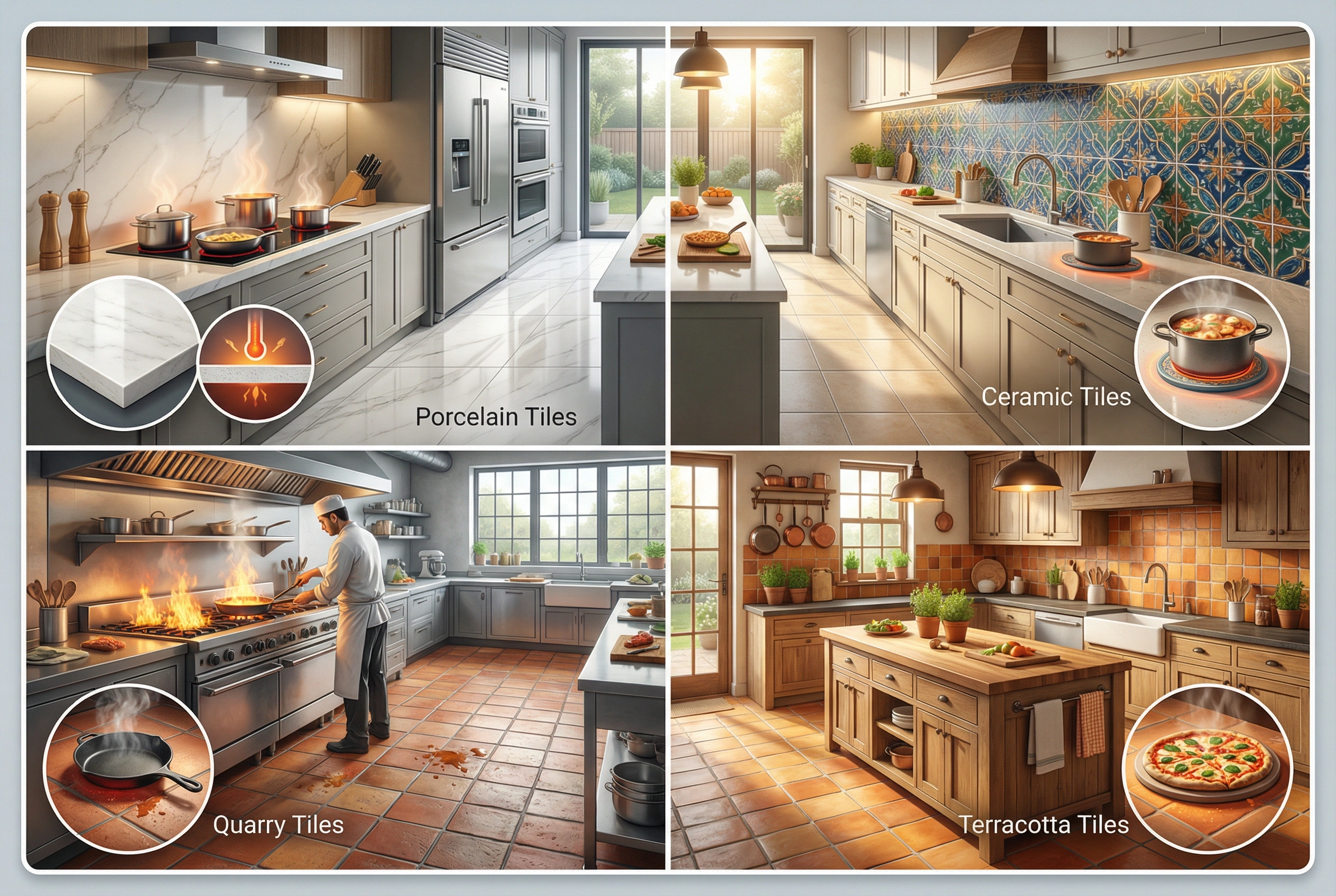 Top Heat-Resistant Tile Options for Busy Kitchens