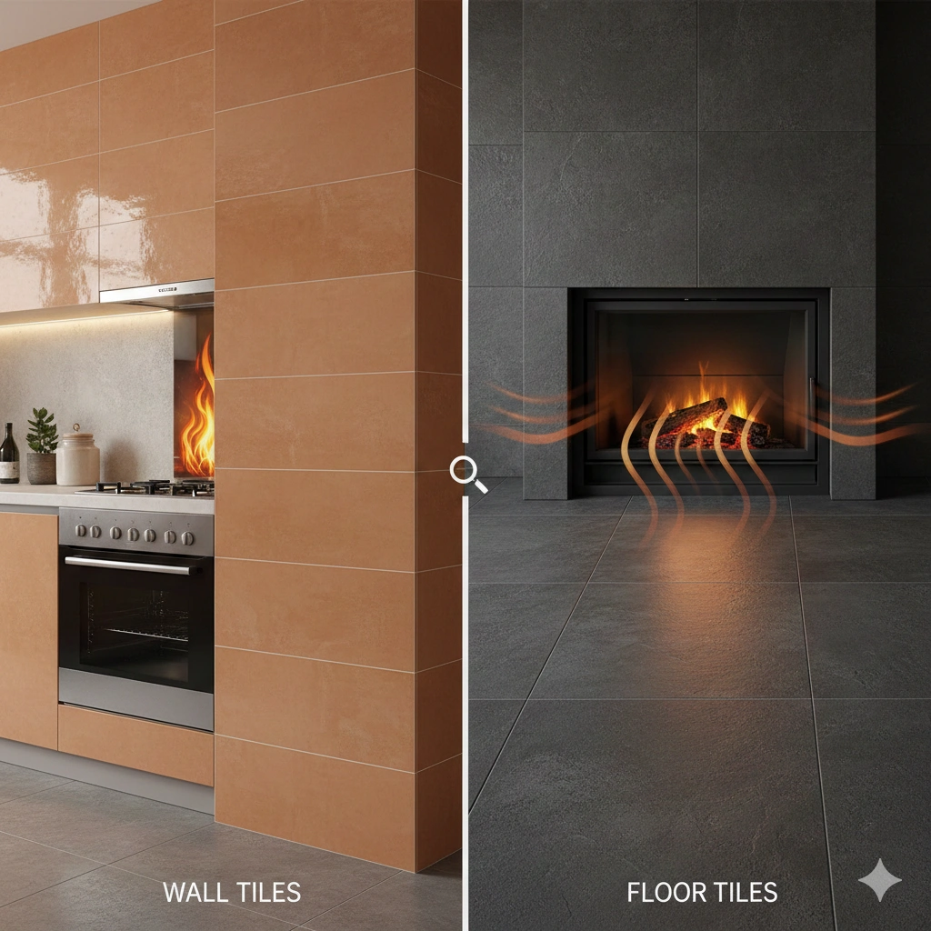 Heat Resistant Wall Tiles vs Floor Tiles &ndash; What&rsquo;s the Difference