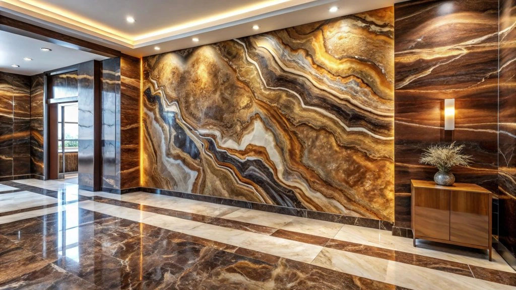 Marble-Look Tiles for Luxury Appeal