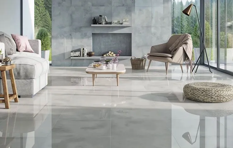 Glossy Tiles for Compact Apartments