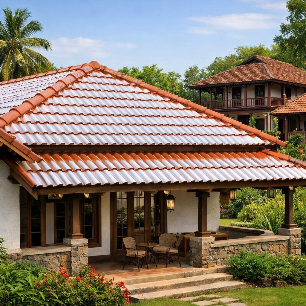 Terracotta Cool Roof Tiles with Reflective Coating