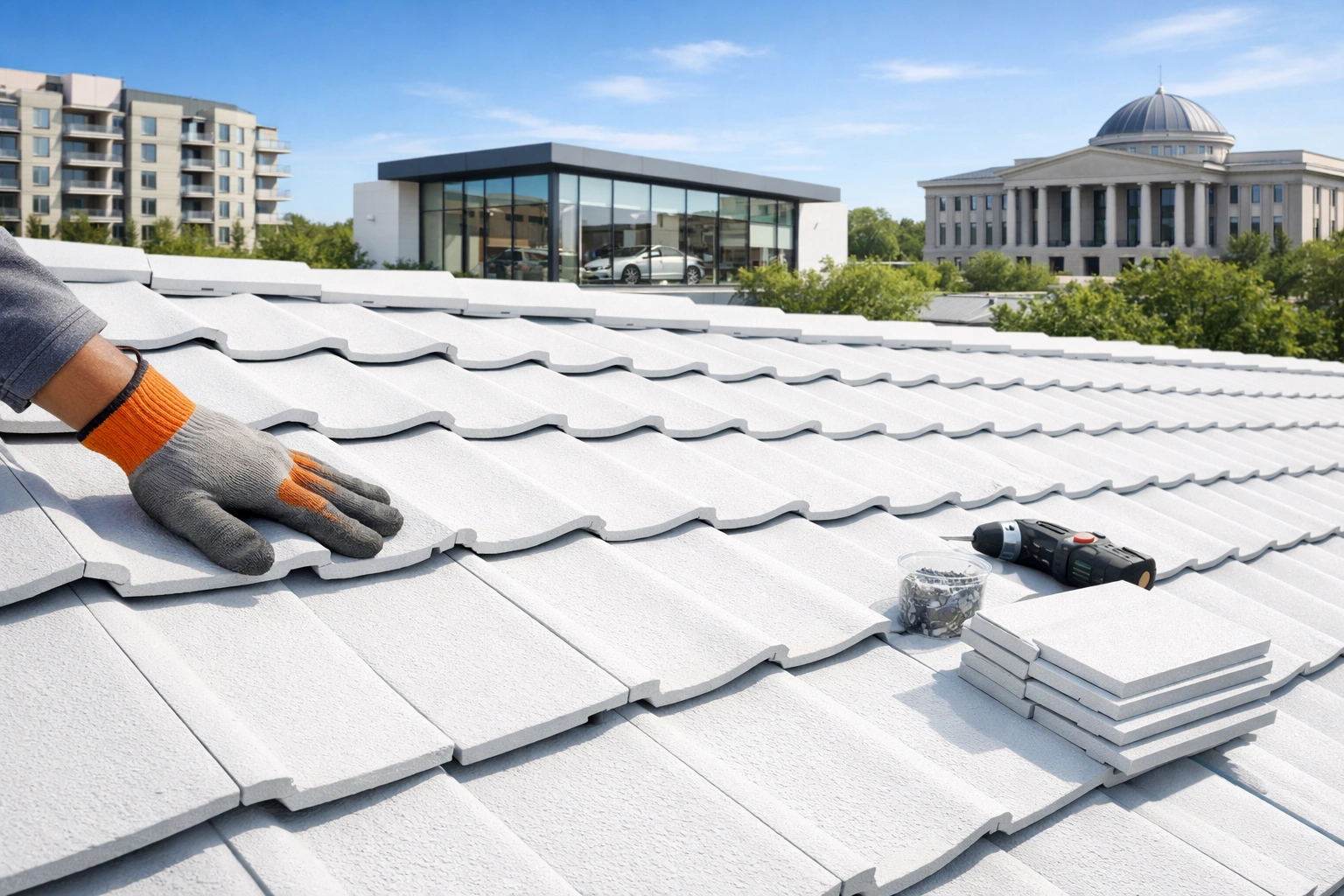 Cool Roof Interlocking Tiles