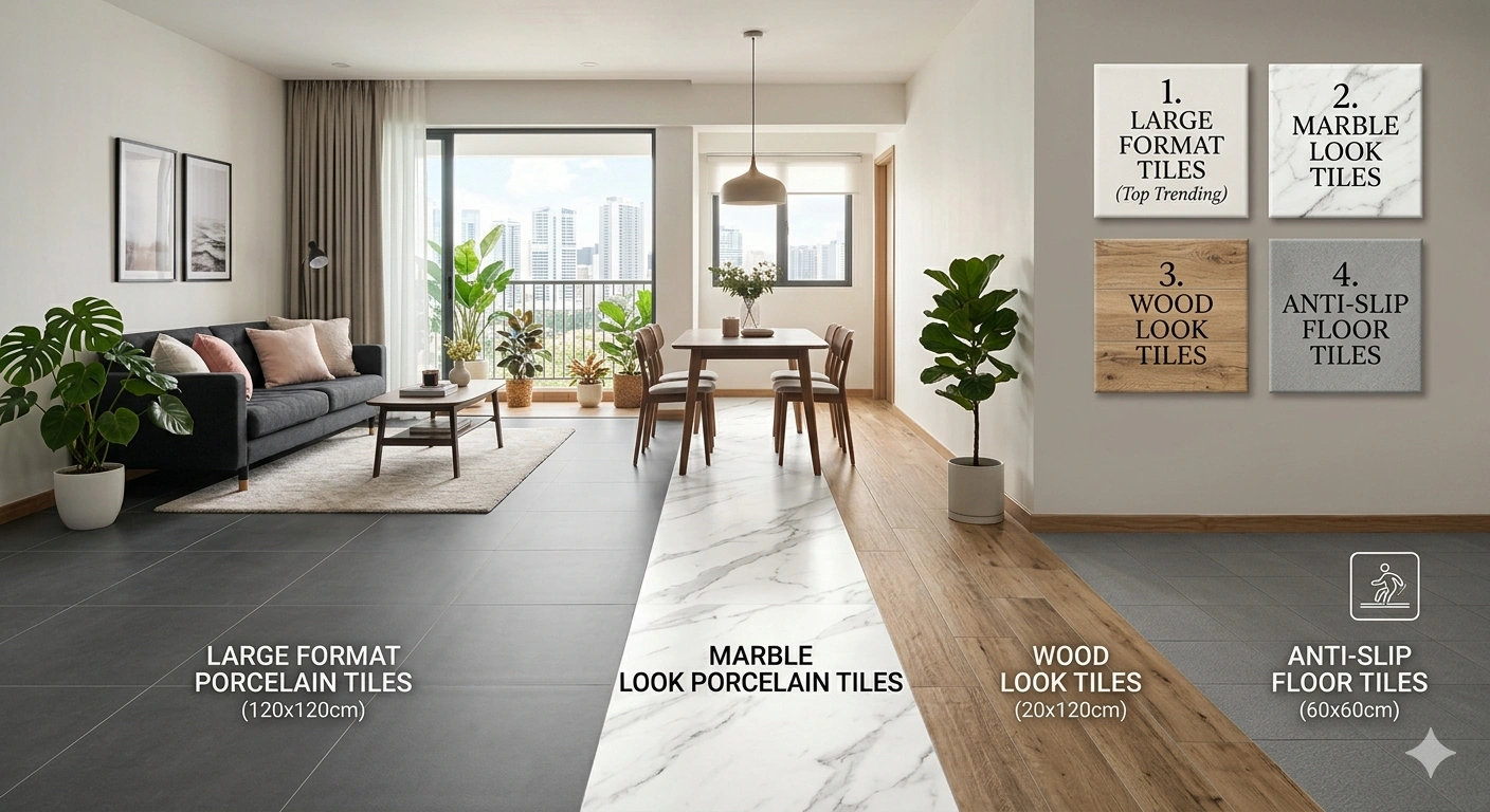 Top Trending Floor Tiles for Singapore 