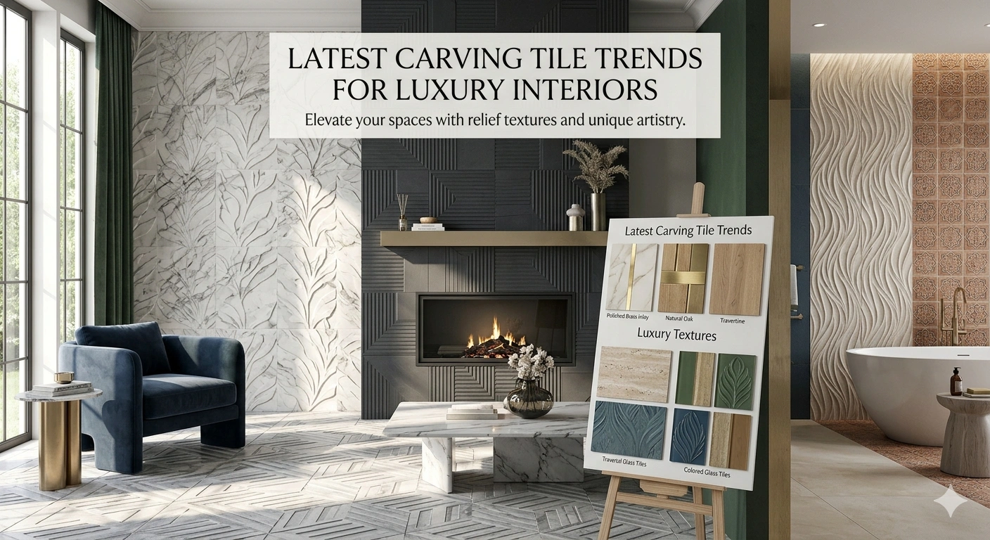 trending carving tiles design