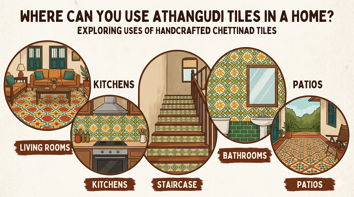 where to use athangudi tiles
