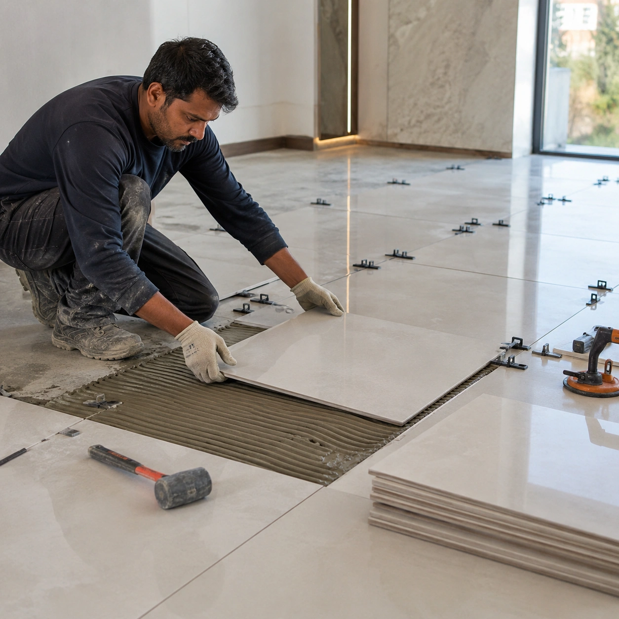 Installation Tips & Common Mistakes to Avoid of 600 x 600 mm GVT Tiles