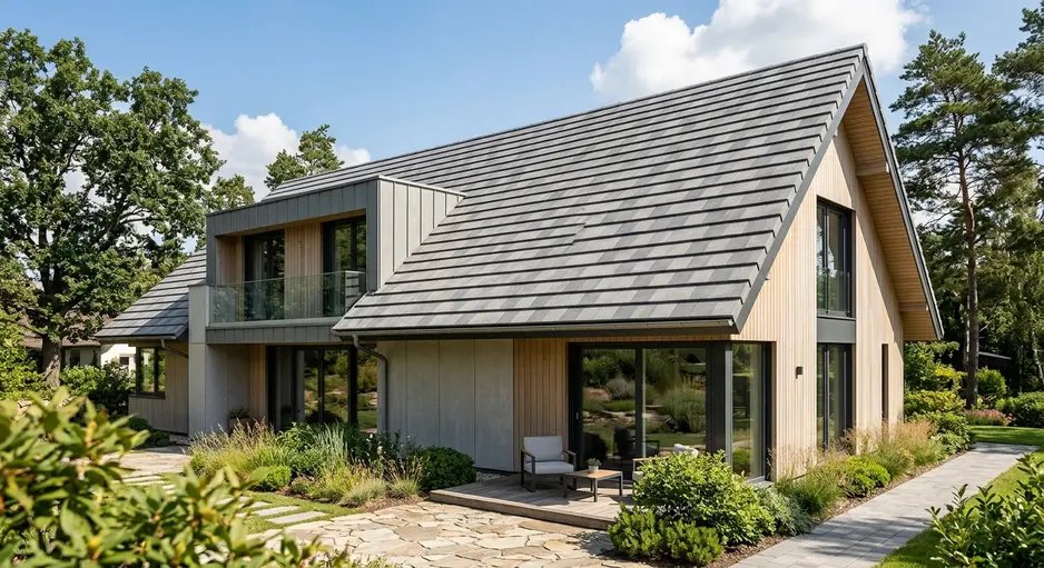 Checkers Grey Roof Tiles for Stylish and Cooler Buildings