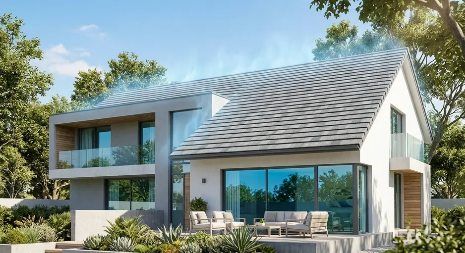 Checkers Grey Roof Tiles for Stylish and Cooler Buildings