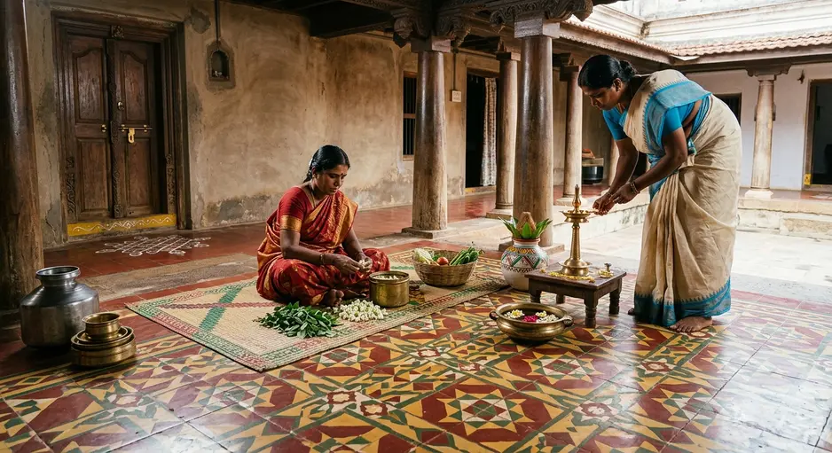Chettinad Tiles for Traditional South Indian Homes